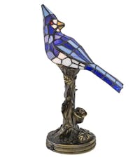 Blue Bird Tiffany Style Accent Lamp