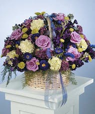 Lavender Rose Garden Basket
