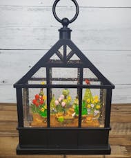 Water Lantern- Potted Flowers